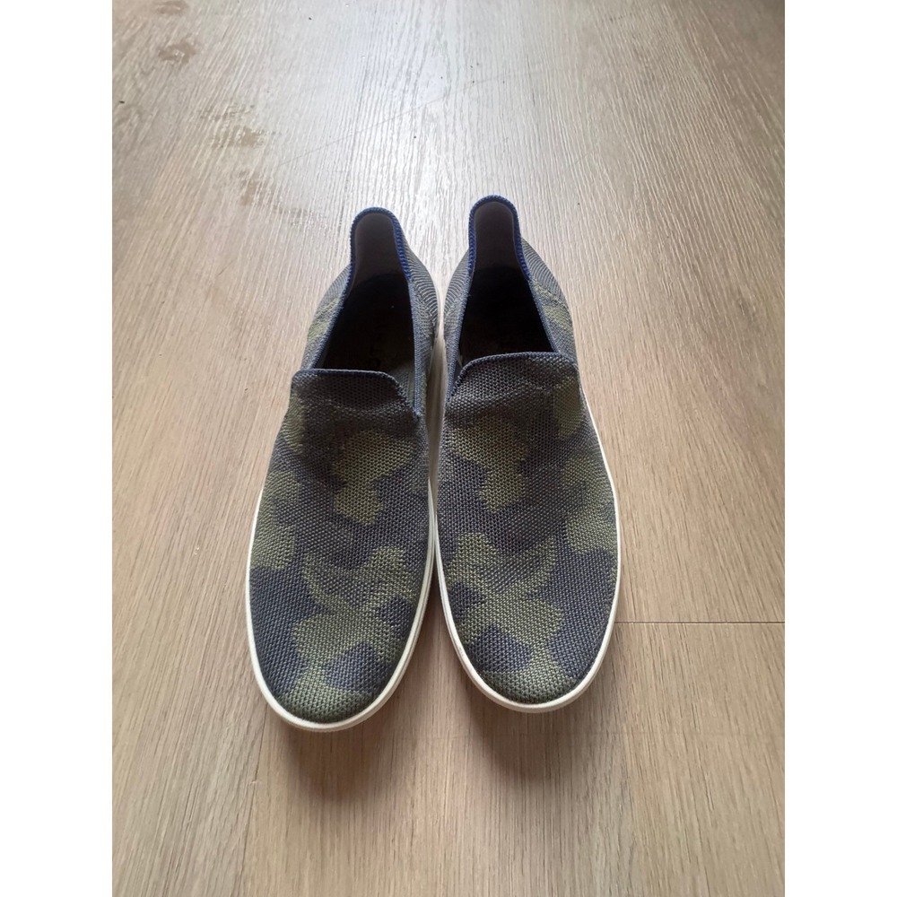 Rothys‎ The Sneaker Forest Camo Green Slip On Knit Shoes Eco Friendly